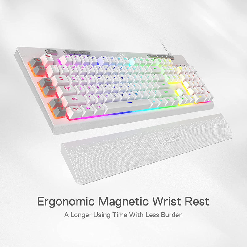 Shiva K512- Wired Membrane Keyboard RGB White