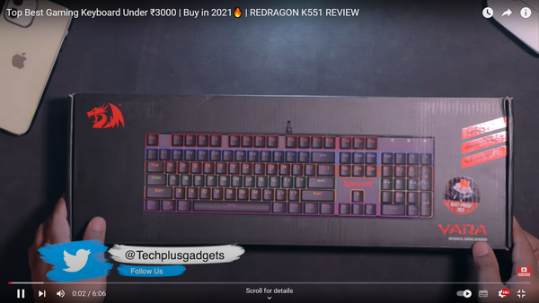 Redragon K551 keyboard Review in Tech Plus Gadgets