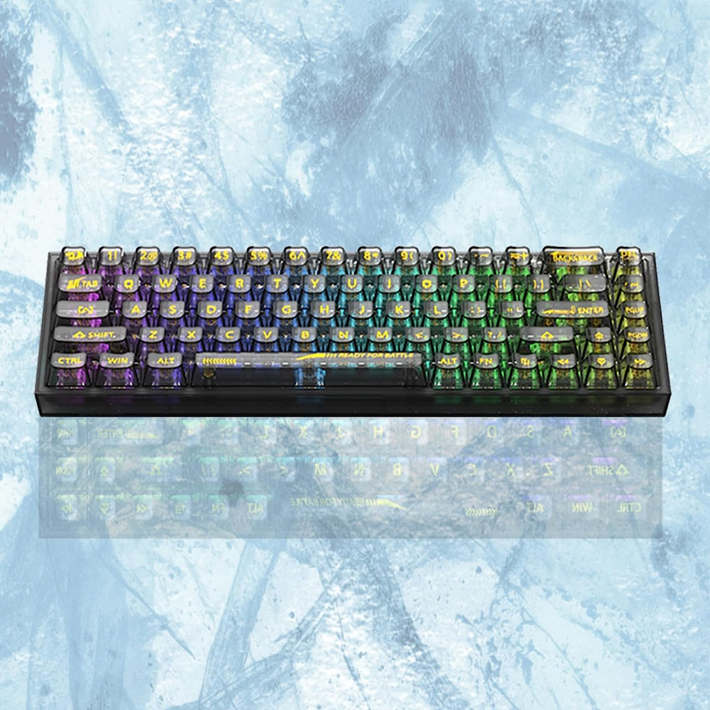 Redragon K631 PRO 65% 3-Mode Wireless RGB Gaming Keyboard, 68 Keys Compact Full-Transparent Mechanical Keyboard w/Hot-Swap Free-Mod PCB Socket, Translucent Custom Switch Black 1 2 1a979255 ad51 4cad b6dd