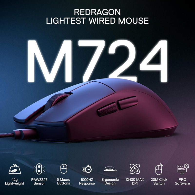 K1NG 1K M724 - Wired Gaming Mouse