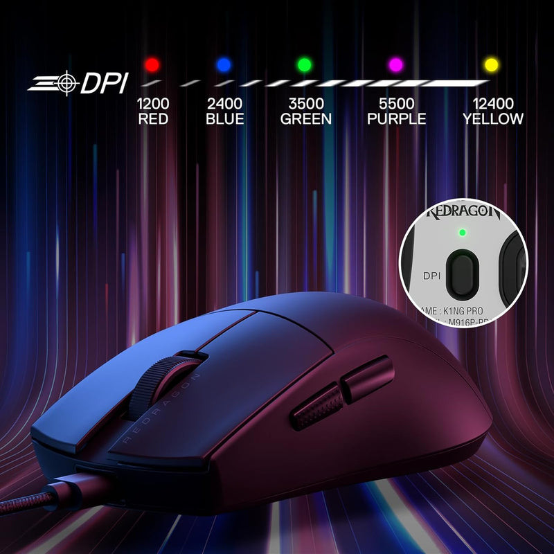 K1NG 1K M724 - Wired Gaming Mouse