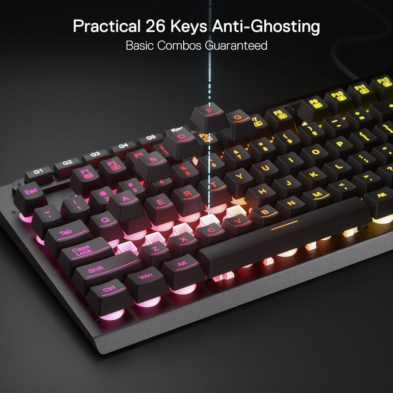 Aditiya K513 - 104 Keys Linear Mechanical Feel Keyboard