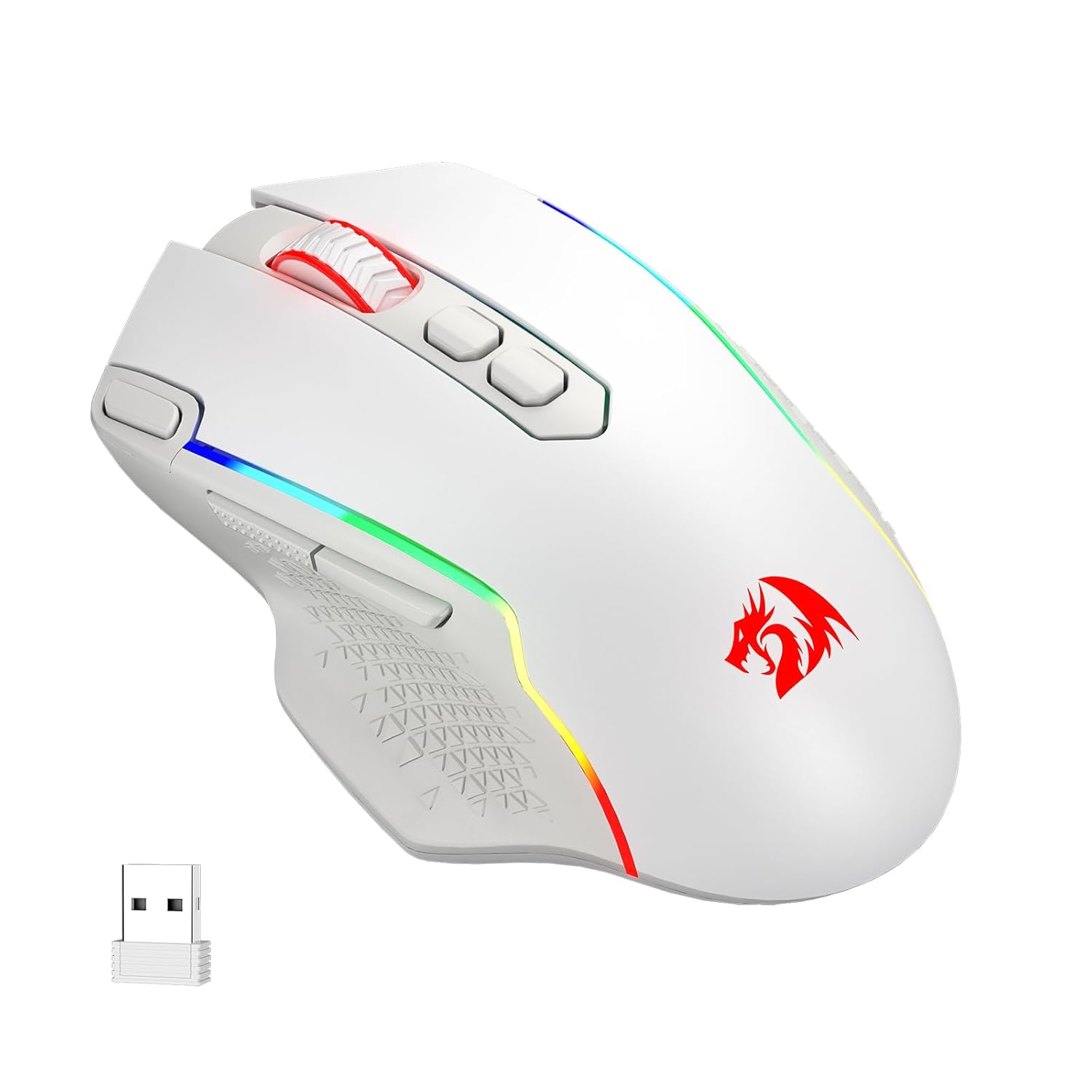 Taipan Pro M810 PRO RGB Wired And Wireless Mouse White Redragon India taipan-pro-m810-pro-rgb-wired-and-wireless-mouse-white-redragon-india