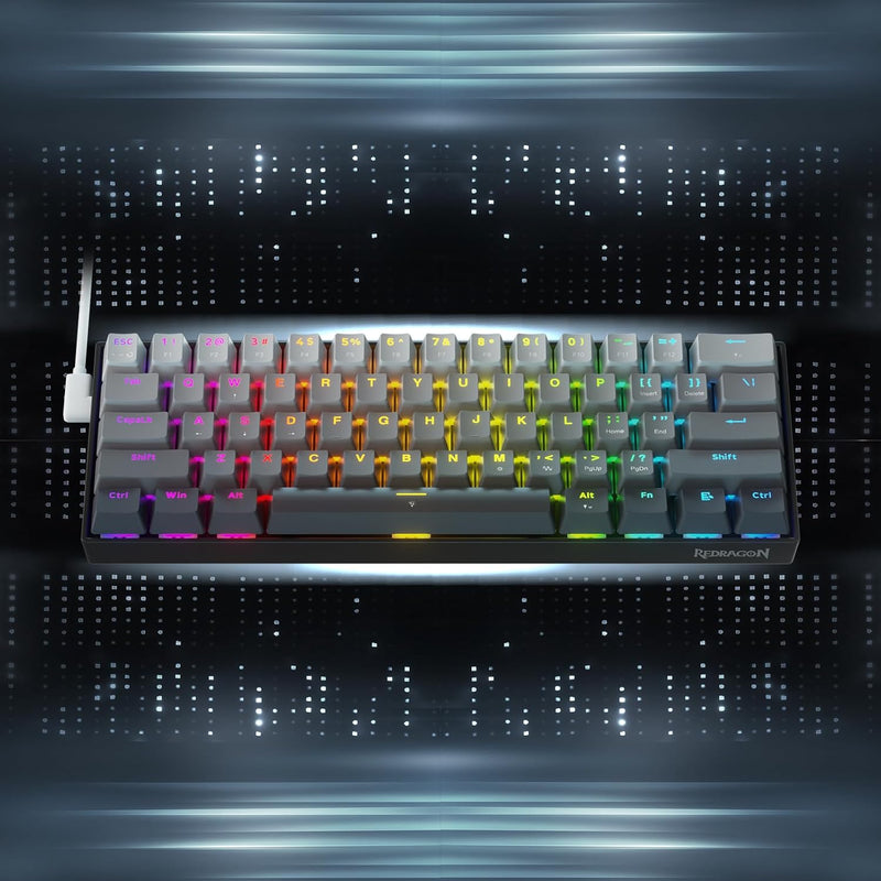 Fizz K617 60% Wired Mechanical Keyboard Mystic Grey (Magnetic Switch)