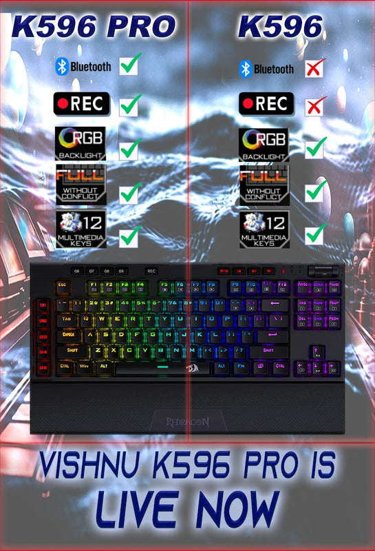 Redragon GRIFFON - KM-505 Clavier Gamer 104 touches AZERTY avec  rétroéclairage 7 Couleurs - USB