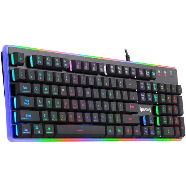 DYAUS PRO K509 - 104 Keys RGB Wired Keyboard with side LED (Mechanical Feel)