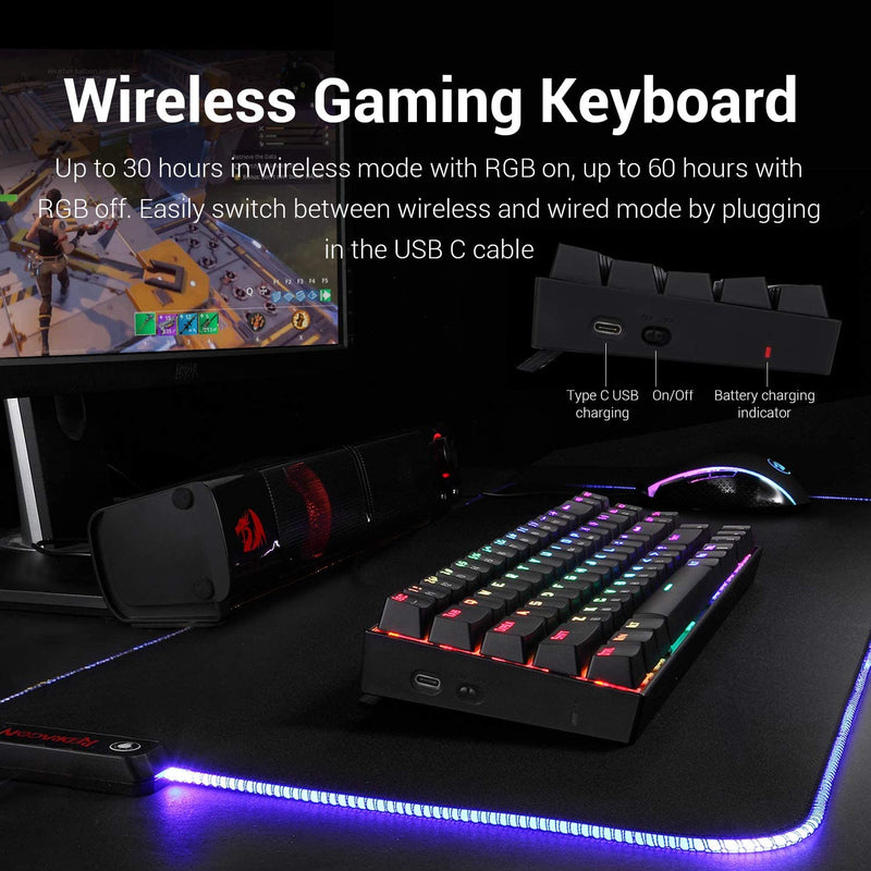 Redragon K599 Diemos RGB LED Backlit Mechanical Gaming Keyboard 1 1 dc9d5968 88a8 4314 8886