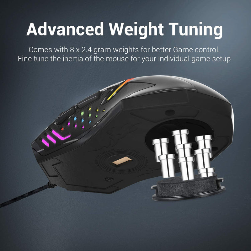CENTROPHORUS M601 RGB- Advanced Weight Tuning