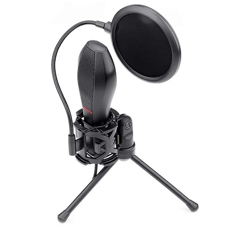 (RENEWED) Quasar GM200 Omnidirectional USB Condenser Microphone with Tripod & Pop Filter