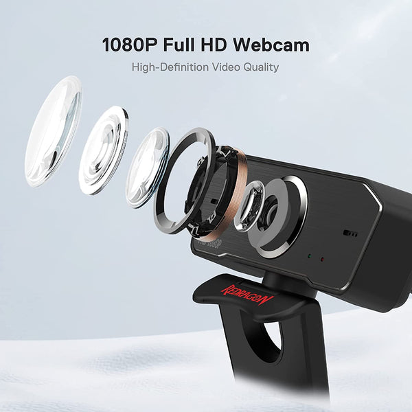 HITMAN GW800 1080P Webcam with Built-in Dual Microphone