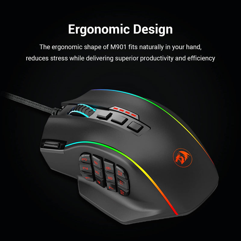 Perdiction M901 K-2 RGB Wired Mouse with Weights
