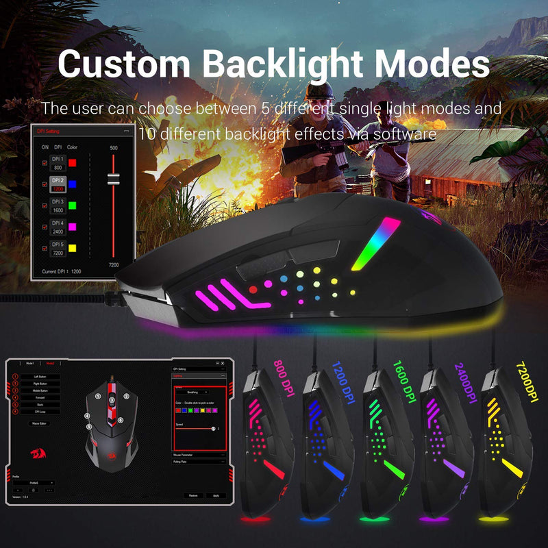 CENTROPHORUS M601 RGB- Custom Backlight Modes