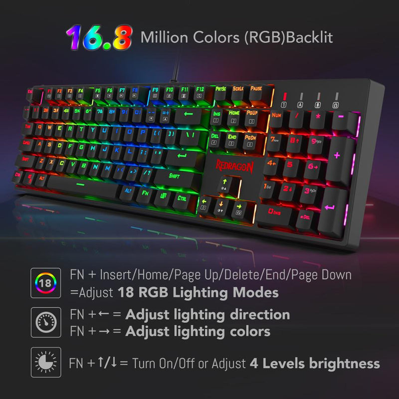 Surara K582 RGB- 16.8 Million Colors Backlit