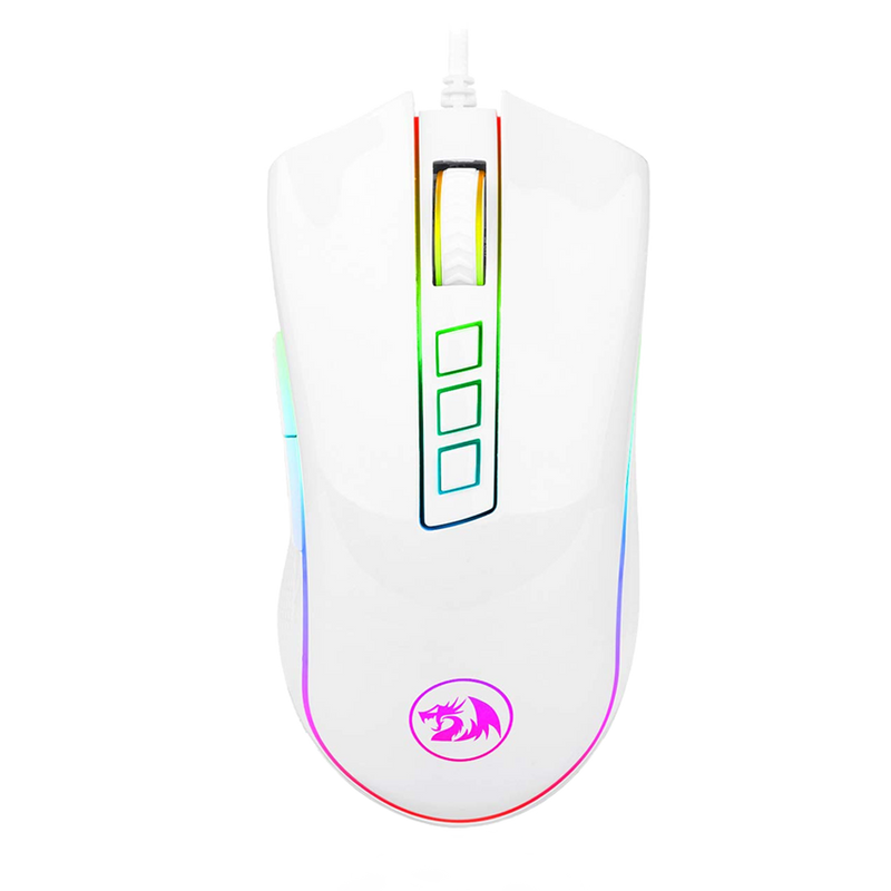 Cobra M711 RGB Wired Mouse  (White)
